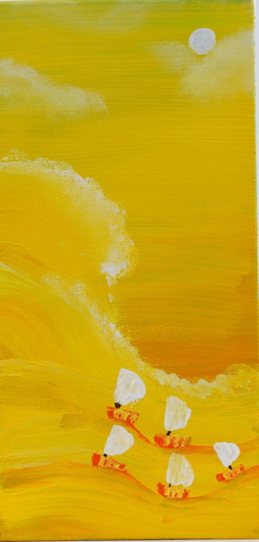 Картина под названием "Желтый" - Валентин Іванов, Подлинное произведение искусства, Акрил