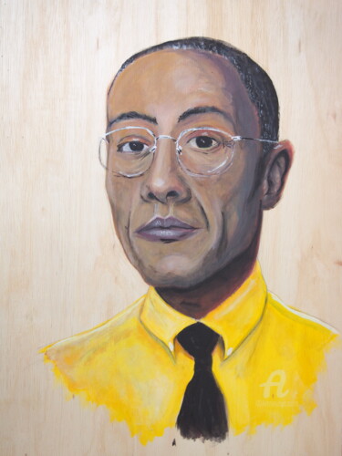 Peinture intitulée "Gustavo Fring" par Valentin Sannier, Œuvre d'art originale, Acrylique