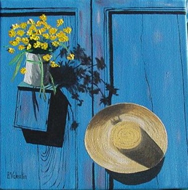 Peinture intitulée "La porte aux jeunets" par Bernard Valentin, Œuvre d'art originale