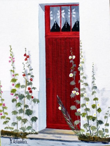 Peinture intitulée "Une porte à l'île d…" par Bernard Valentin, Œuvre d'art originale