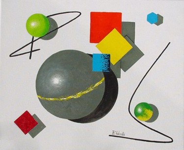 Painting titled "Anthracite" by Bernard Valentin, Original Artwork