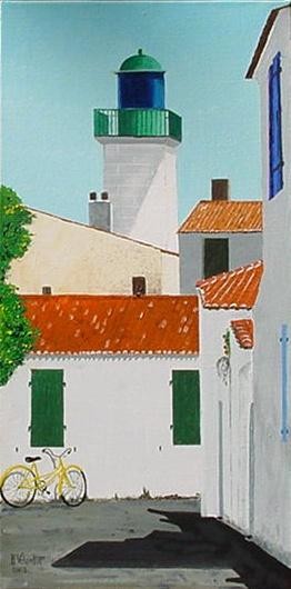 Painting titled "Ile d'Yeu" by Bernard Valentin, Original Artwork