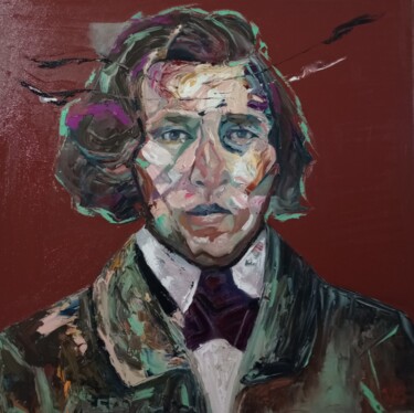 Malerei mit dem Titel "Portrait of a man (…" von Valentina Baicuianu, Original-Kunstwerk, Öl
