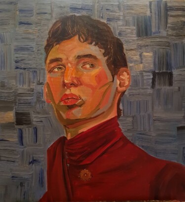 Painting titled "Attitude 2" by Valentina Baicuianu, Original Artwork, Oil