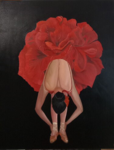 Pittura intitolato "Ballerina" da Valentina Baicuianu, Opera d'arte originale, Olio