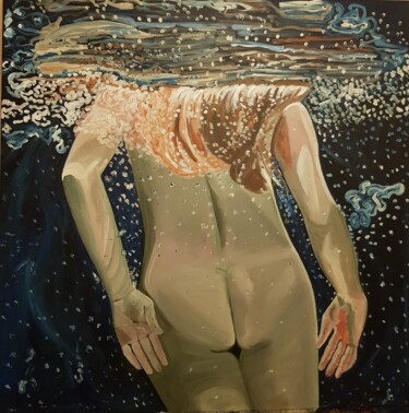 Peinture intitulée "In the depth of sol…" par Valentina Baicuianu, Œuvre d'art originale, Acrylique