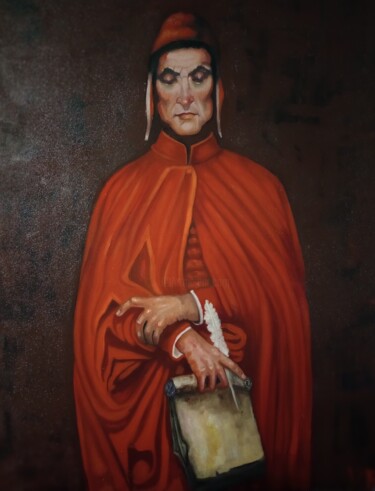 Картина под названием "The Poet" - Valentina Baicuianu, Подлинное произведение искусства, Масло