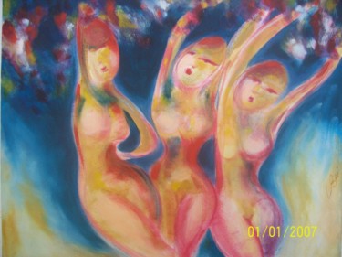 Painting titled "Ballerine" by Valentina Boi, Original Artwork, Oil