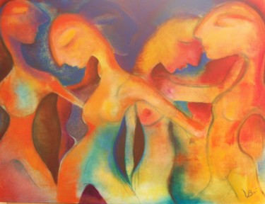 Painting titled "Balletto-60x80" by Valentina Boi, Original Artwork, Oil
