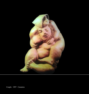 Escultura titulada "Couple" por Valentina Brusilovskaya, Obra de arte original, Piedra