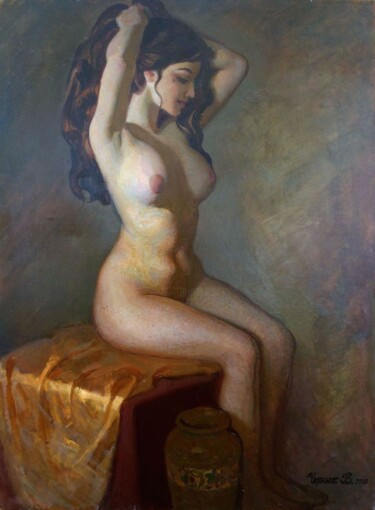 Malerei mit dem Titel "«Katherine».jpg" von Valentina Cernyh, Original-Kunstwerk, Öl