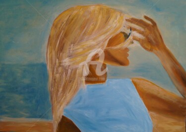 Pintura intitulada "Blondine" por Valentina Szymanski-Illarionova, Obras de arte originais, Óleo