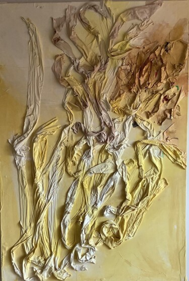 Pintura intitulada "Golden age" por Valentina Majer, Obras de arte originais, Colagens