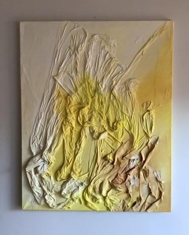 Painting titled "Golden light" by Valentina Majer, Original Artwork, Acrylic
