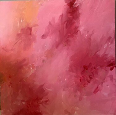 Painting titled "Pink impression" by Valentina Majer, Original Artwork, Acrylic
