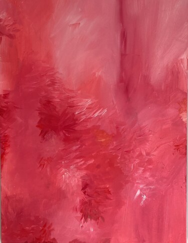 Painting titled "Red shades" by Valentina Majer, Original Artwork, Acrylic