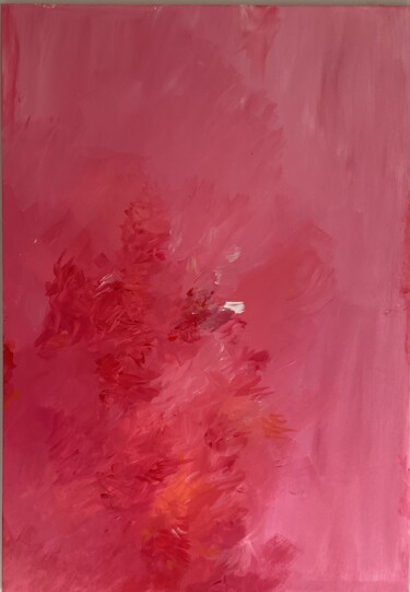 Malerei mit dem Titel "Orange sensation" von Valentina Majer, Original-Kunstwerk, Acryl