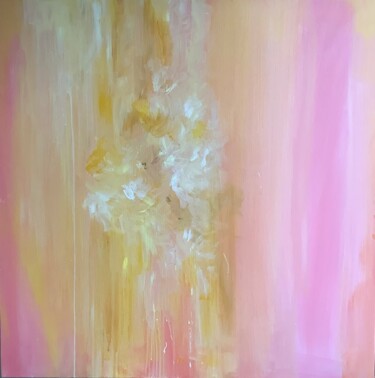 Peinture intitulée "Warm yellow" par Valentina Majer, Œuvre d'art originale, Acrylique