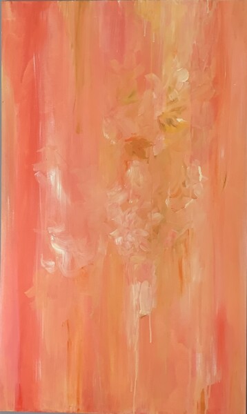 Painting titled "The gold and the or…" by Valentina Majer, Original Artwork, Acrylic