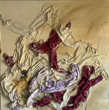 Pittura intitolato "Purple and gold" da Valentina Majer, Opera d'arte originale, Acrilico