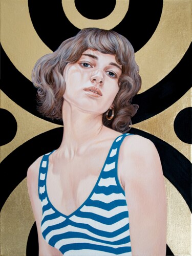 Malerei mit dem Titel "Salomè" von Valentina Porcelli, Original-Kunstwerk, Öl