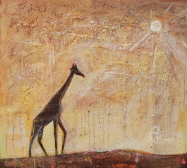 Peinture intitulée "Giraffe" par Valentina Reymer, Œuvre d'art originale, Acrylique