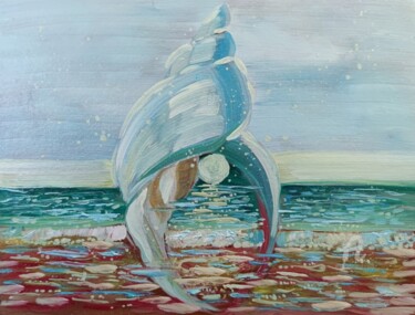 Painting titled "Sea energy" by Valentina Reymer, Original Artwork, Oil
