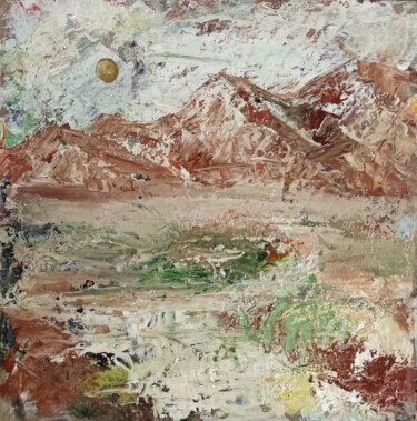 Painting titled "Long mountains. Ural" by Valentina Reymer, Original Artwork, Oil
