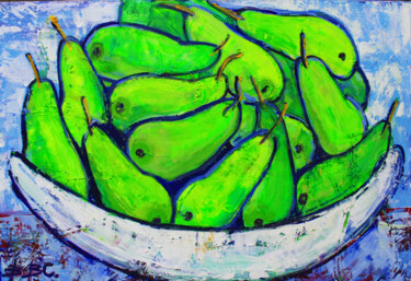 Картина под названием "Сладкие груши" - Valentina Samoilik-Artyushenko, Подлинное произведение искусства, Масло