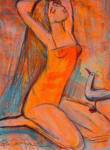 Картина под названием "Южное настроение, с…" - Valentina Samoilik-Artyushenko, Подлинное произведение искусства, Акрил