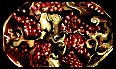 Malarstwo zatytułowany „Grapes i my style.” autorstwa Cruelvalentine, Oryginalna praca, Akryl