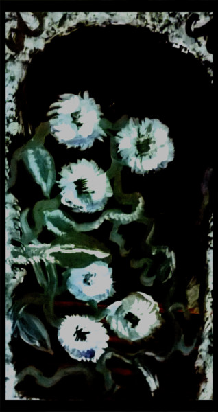 Malarstwo zatytułowany „Flowers” autorstwa Cruelvalentine, Oryginalna praca, Akryl