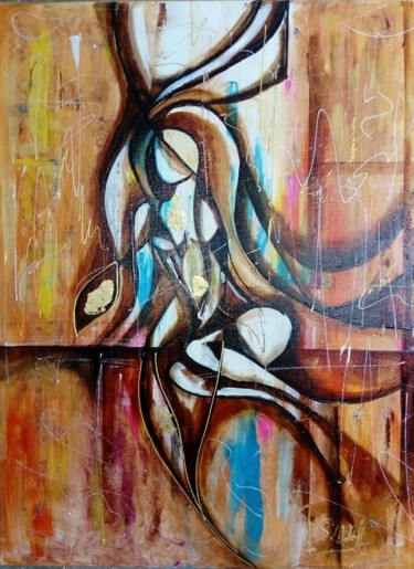 Картина под названием "Неповторимая" - Валентина Симма, Подлинное произведение искусства, Масло