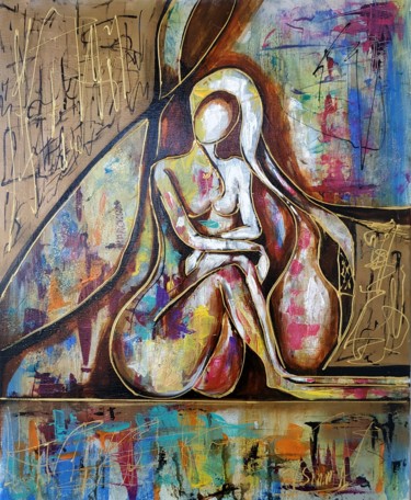 Картина под названием "Единственная" - Валентина Симма, Подлинное произведение искусства, Масло