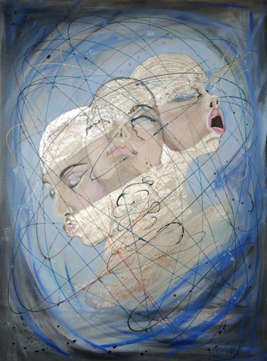 Peinture intitulée "Паутина лжи" par Valentina Simma, Œuvre d'art originale, Huile
