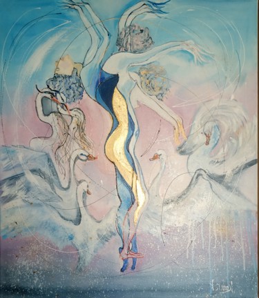 Картина под названием "Алегория танца." - Валентина Симма, Подлинное произведение искусства, Масло