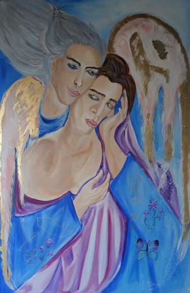 Painting titled "Wake up! The world…" by Valentina Simma, Original Artwork, Oil