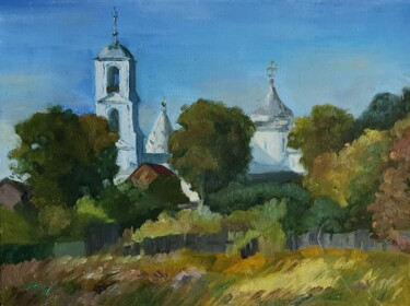 Ζωγραφική με τίτλο "Nikitsky Monastery" από Valentina Timchenko, Αυθεντικά έργα τέχνης, Λάδι Τοποθετήθηκε στο Ξύλινο φορείο…