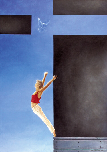 Pintura intitulada "Triptychon FIDES CA…" por Valentina Vaganova, Obras de arte originais, Acrílico