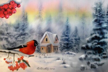 Картина под названием "Чудесный день    A…" - Valentina Valevskaya, Подлинное произведение искусства, Масло