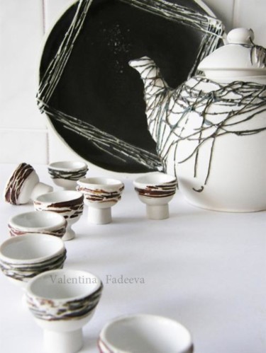 Sculpture titled ""Nest"" by Valentina Fadeeva, Original Artwork, Ceramics