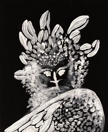 Painting titled "Harpy Eagle" by Valentina Ginevra Ceraso, Original Artwork, Acrylic