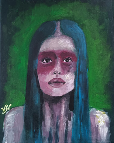 Painting titled "Native: South Ameri…" by Valentina Ginevra Ceraso, Original Artwork, Acrylic