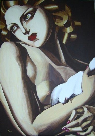 Pittura intitolato "Rielaborazione de "…" da Valentina Margio, Opera d'arte originale, Acrilico