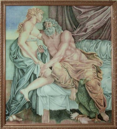 Pittura intitolato "Copia di "Giove e G…" da Valentina Margio, Opera d'arte originale