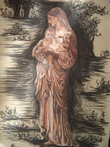 Disegno intitolato "Rielaborazione di "…" da Valentina Margio, Opera d'arte originale