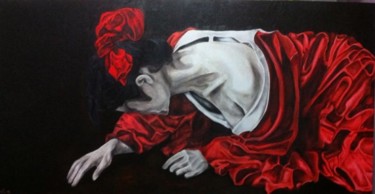 Painting titled "Manàko - La caduta" by Valentina Margio, Original Artwork, Other