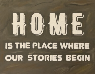 Home with impact Peinture intitulée "Home with impact" par Valentina Samorodova, Œuvre d'art originale, Huile