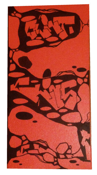 Peinture intitulée "Digestion" par Klint, Œuvre d'art originale, Acrylique