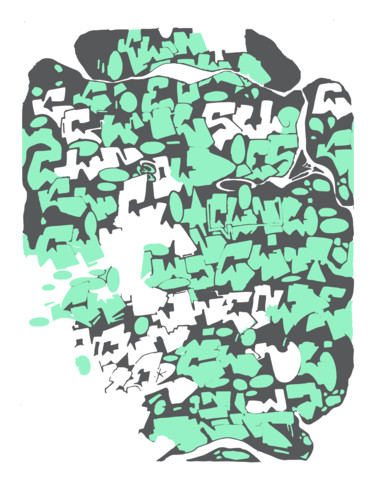 Peinture intitulée "Klint au numérique" par Klint, Œuvre d'art originale, Autre